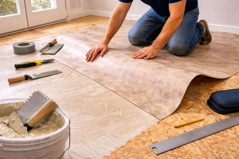 Sheet Vinyl Installation in Denton, TX